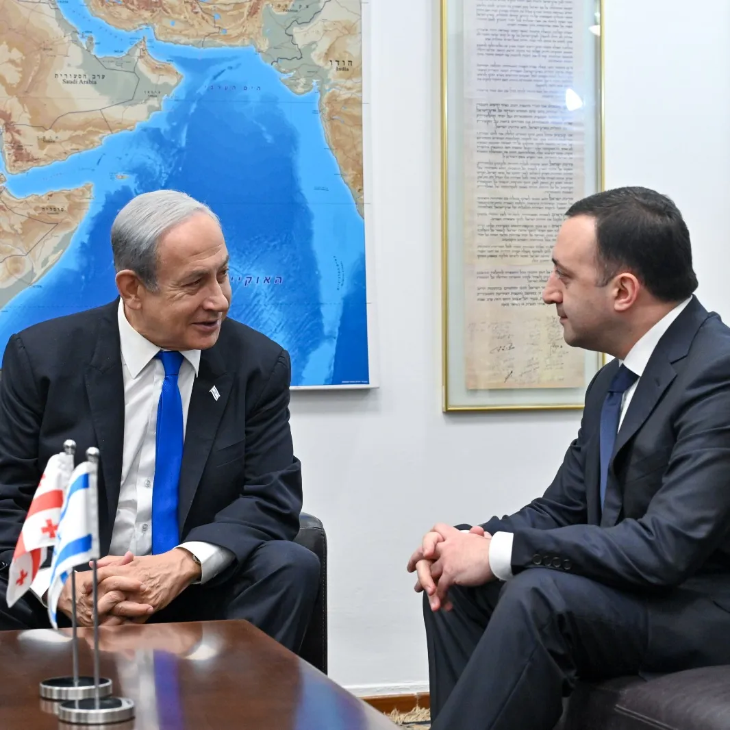 ראש הממשלה נתניהו בפגישה עם ראש ממשלת גיאורגיה גריבשווילי