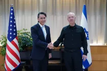 שר הביטחון יואב גלנט נפגש עם השליח האמריקני הוכשטיין