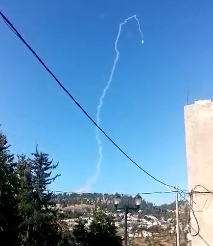 האזעקה בגולן בעקבות טיל ישראלי ששוגר לעבר כלי טיס שהתקרב מסוריה שיגור פטריוט