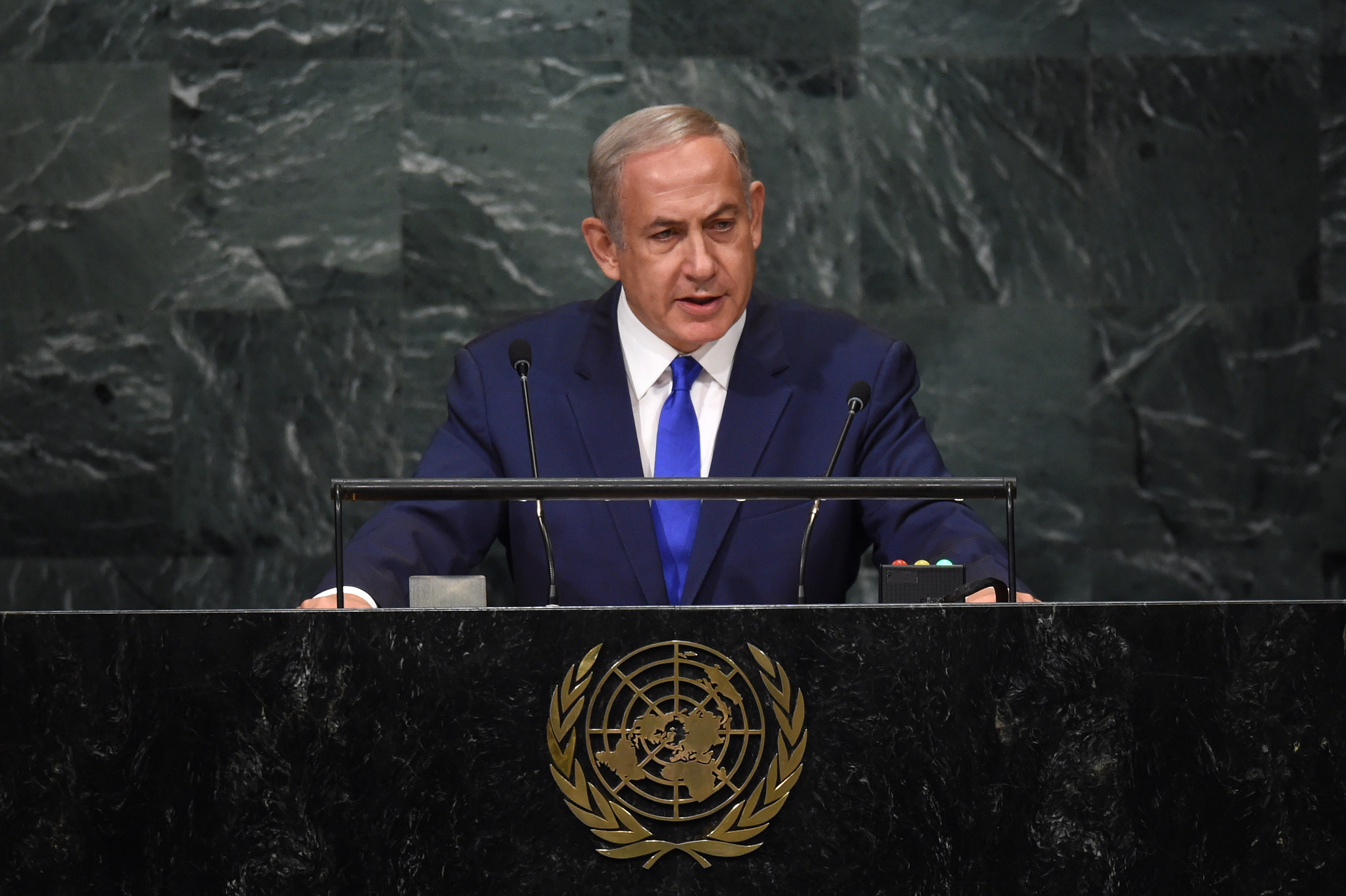 נתניהו: "המטרה – למוסס את בסיס הרוב האוטומטי נגד ישראל באו"ם" נתניהו נואם באו"ם