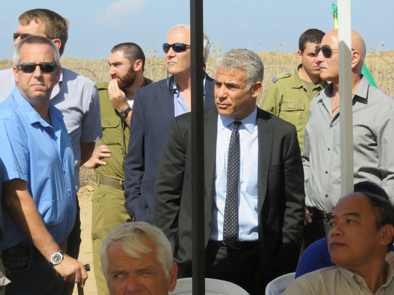 "שר החוץ" יאיר לפיד ערך סיור שגרירים בעוטף עזה לפיד - עוטף עזה 4