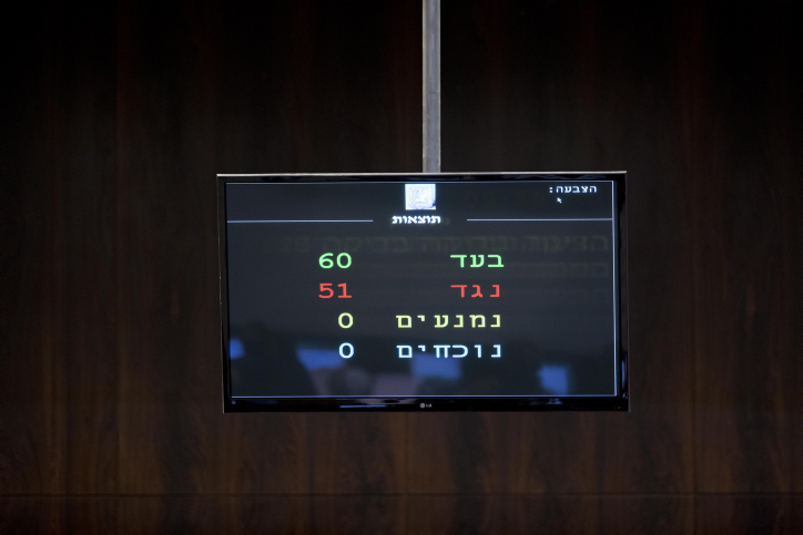 חוק עגונות חו"ל עבר בכנסת הצבעה בכנסת | אילוסטרציה
