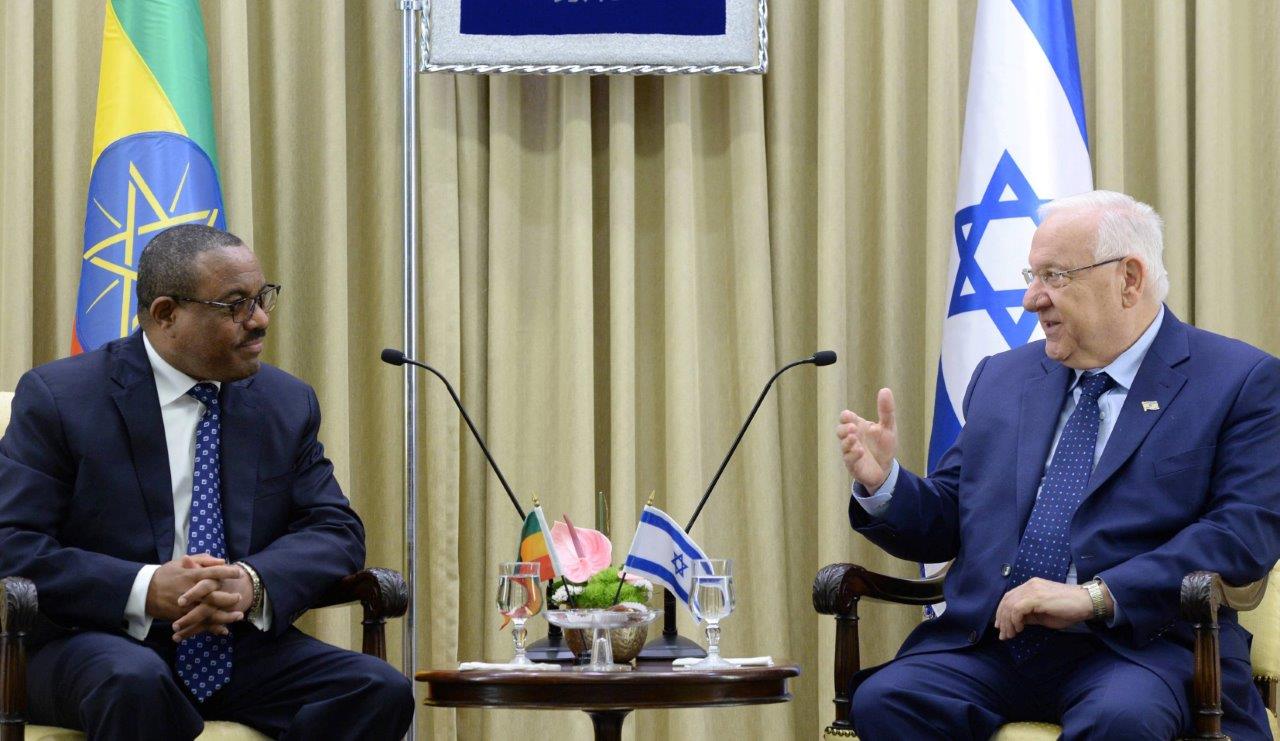 נשיא המדינה נפגש עם ראש הממשלה האתיופי: "ישראל בליבנו" נשיא המדינה וראש הממשלה האתיופי