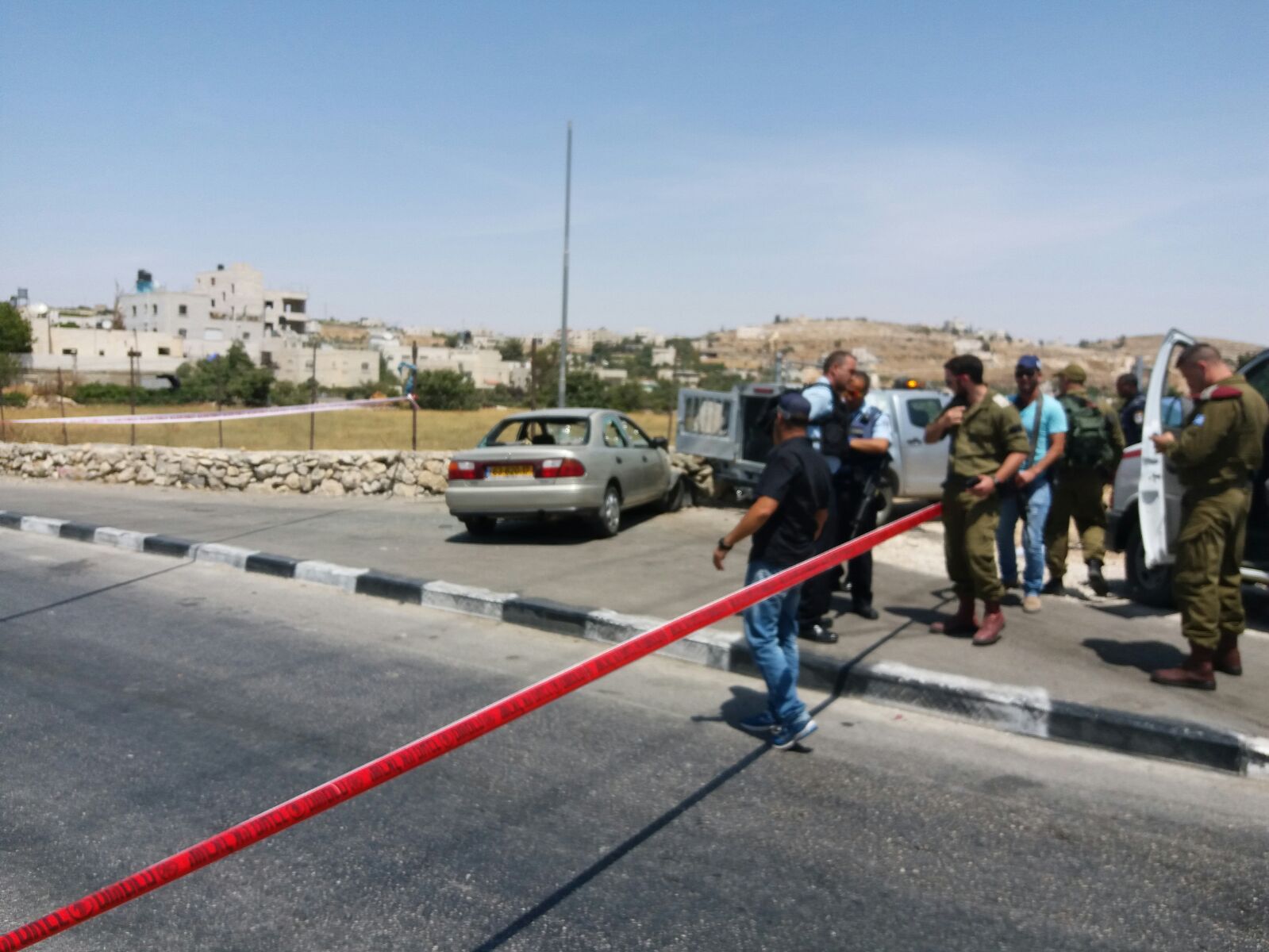 פיגוע דקירה בשומרון; חייל נפצע זירת פיגוע | תמונת אילוסטרציה