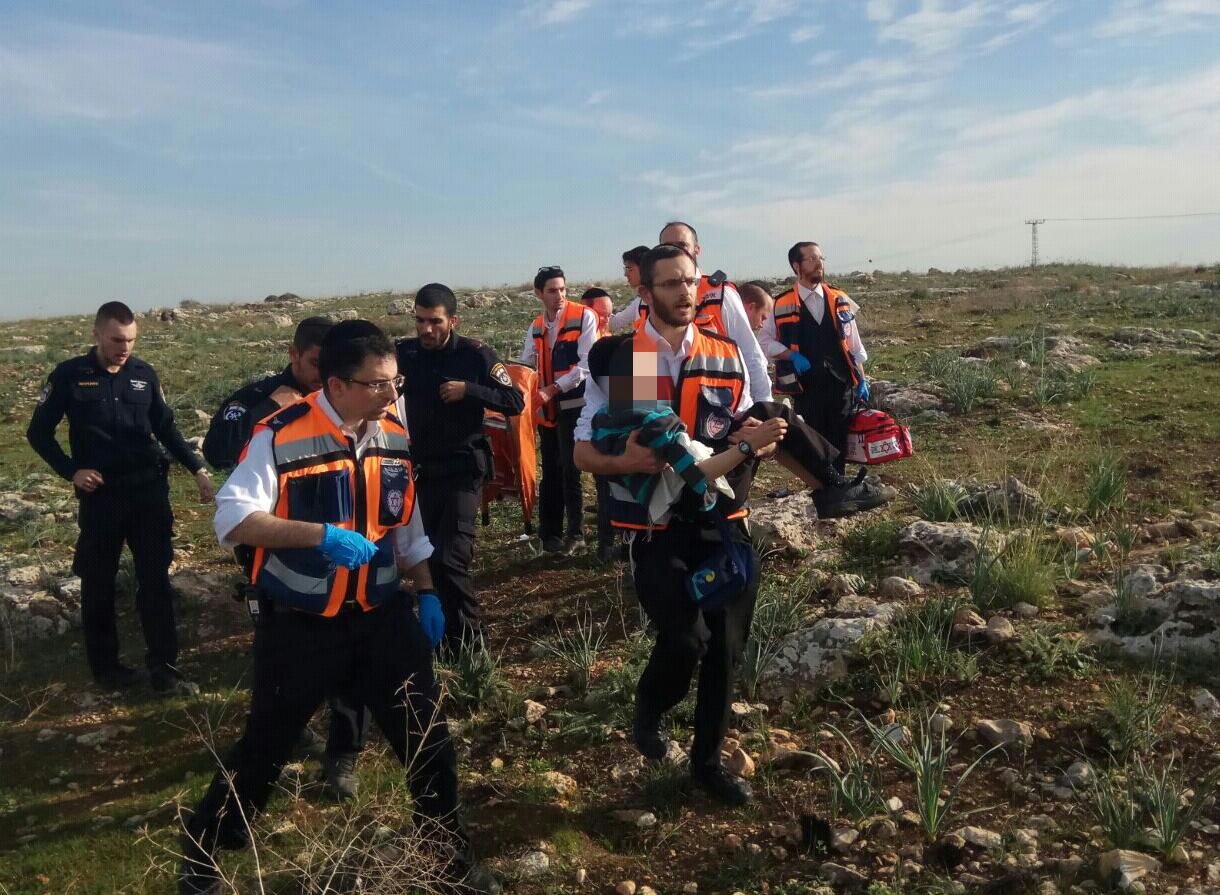 הילד זעק "הרגל שלי התפוצצה, הצילו" ילד פצוע אלעד