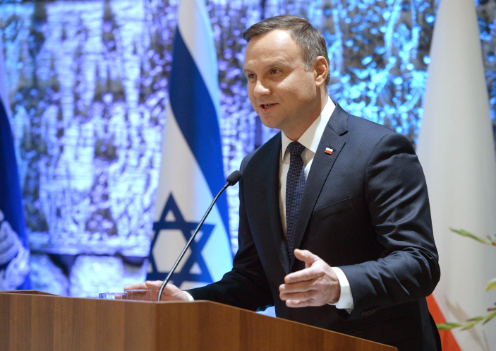 נשיא פולין: "אינטרס לאומי בשמירה על זכויות היהודיים" נשיא פולין בביקור בארץ לפני כחצי שנה