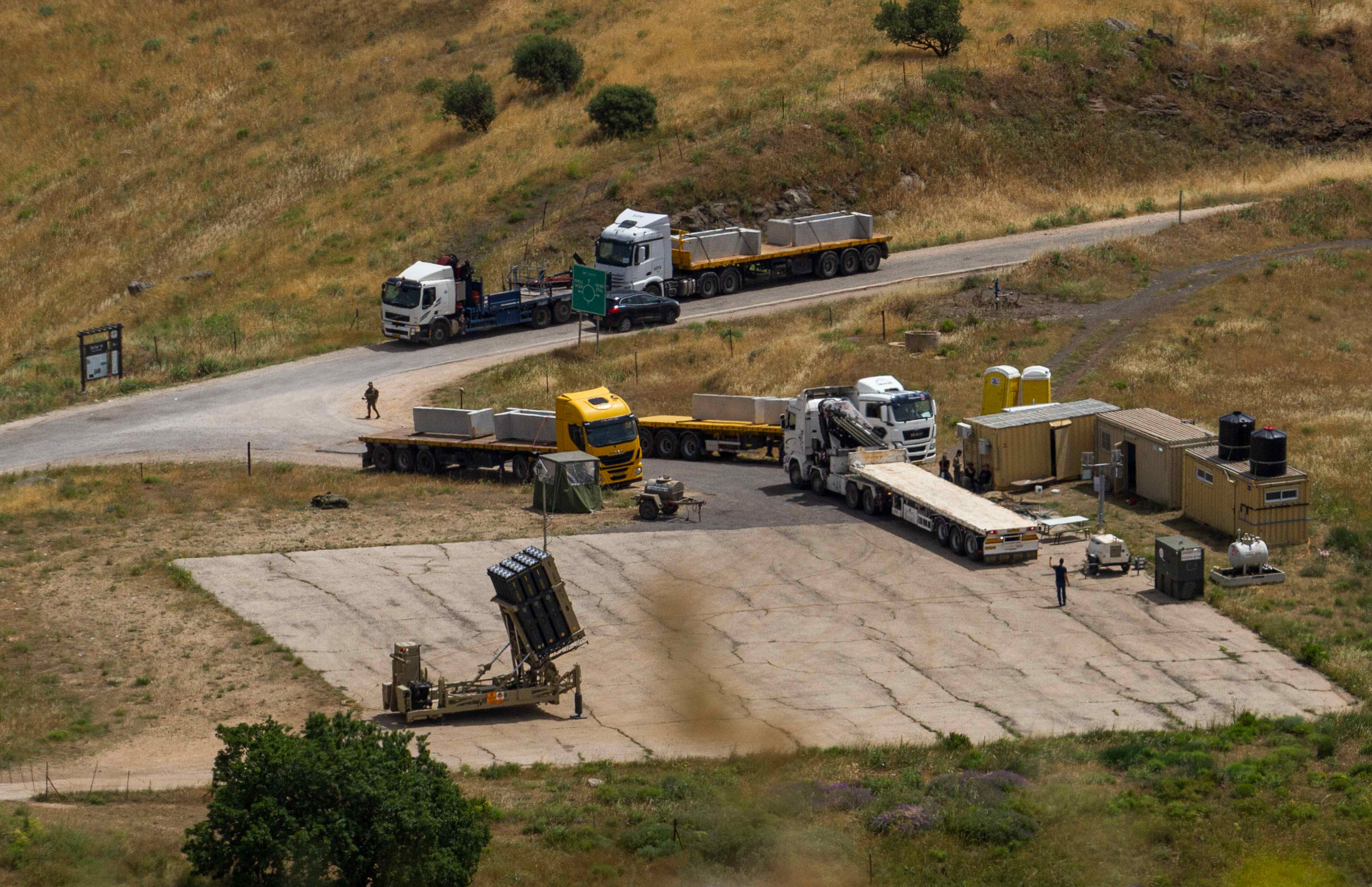 דו"צ: חיכינו 15 דקות ואז כלי הטיס הופל מעל הכינרת, היה תיאום מול הרוסים צה"ל ברמת הגולן. צילום פלאש 90
