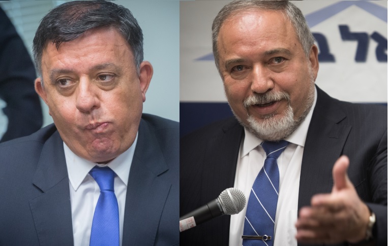 קרבות הציוצים: ליברמן וגבאי מתכתשים בטוויטר ליברמן וגבאי