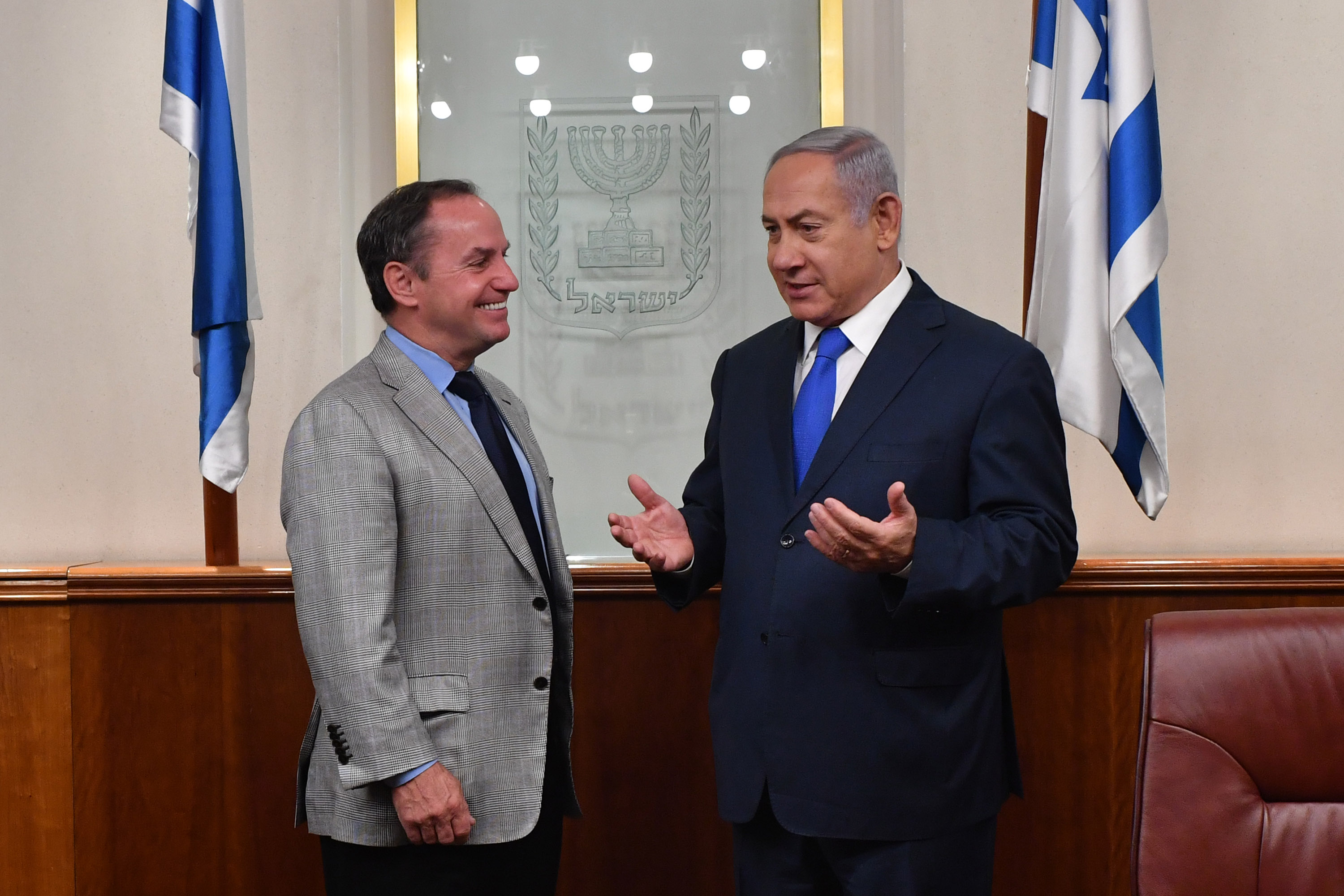 נתניהו להנהלת אינטל: "ישראל מעצמת סייבר עולמית" נתניהו ומנכ"ל אינטל העולמית