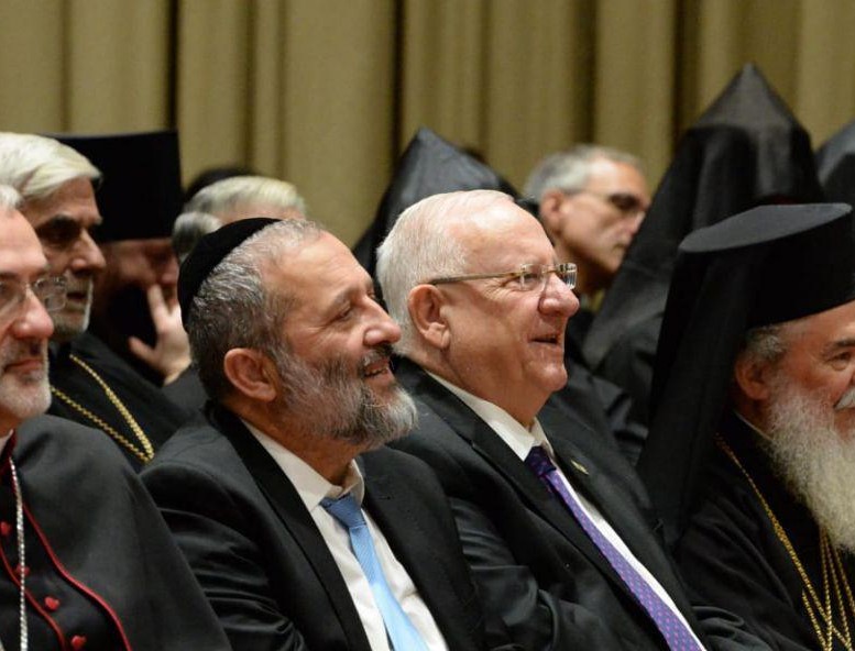 לא מעורר השראה • דרעי לנוצרים: "מתחייב לחופש פולחן בירושלים" דרעי בטקס היום