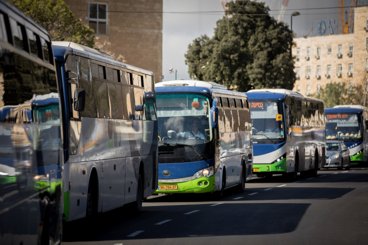 בבחירות: התחבורה הציבורית תהיה בחינם .