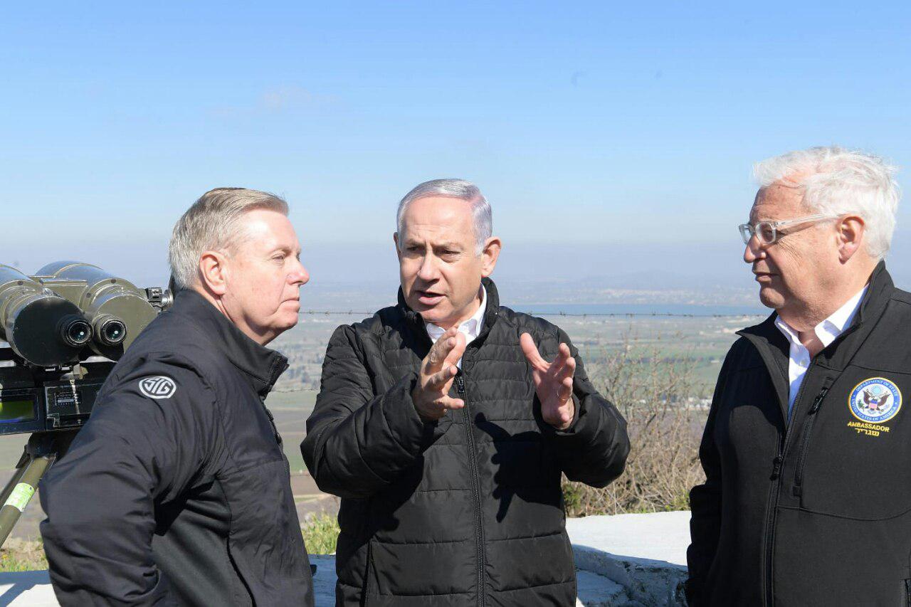 הסנאטור גרהאם בגולן: "אתניע מהלך בסנאט להכרה ברמת הגולן" ראש הממשלה בסיור