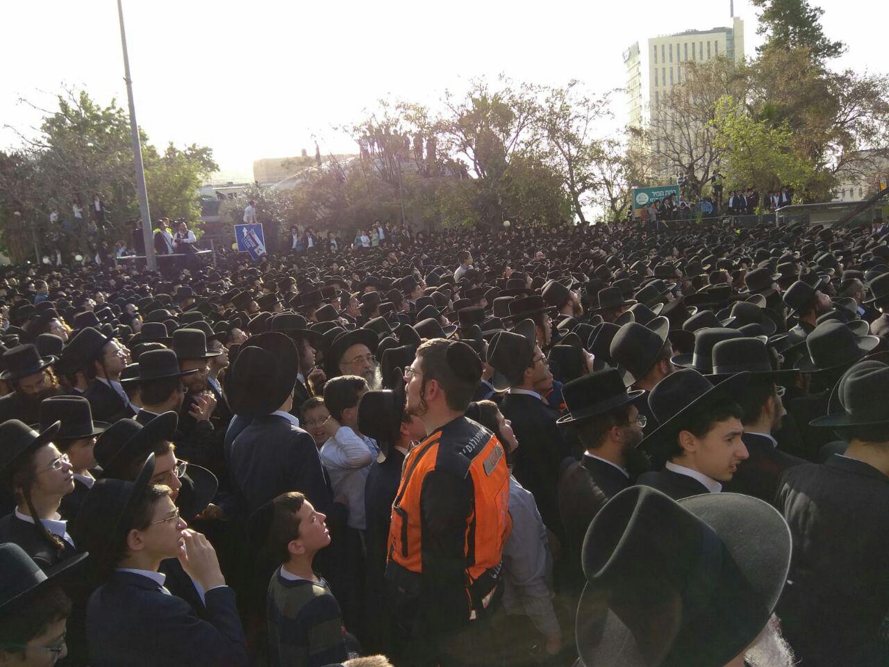 עצרת הרבבות בירושלים: 35 פצועים טופלו במקום photo_2019-04-08_18-15-58
