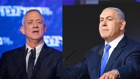 המדגם מתעדכן: הליכוד מוביל על כחול לבן; גוש הימין 63 מנדטים נתניהו וגנץ בנאומיהם