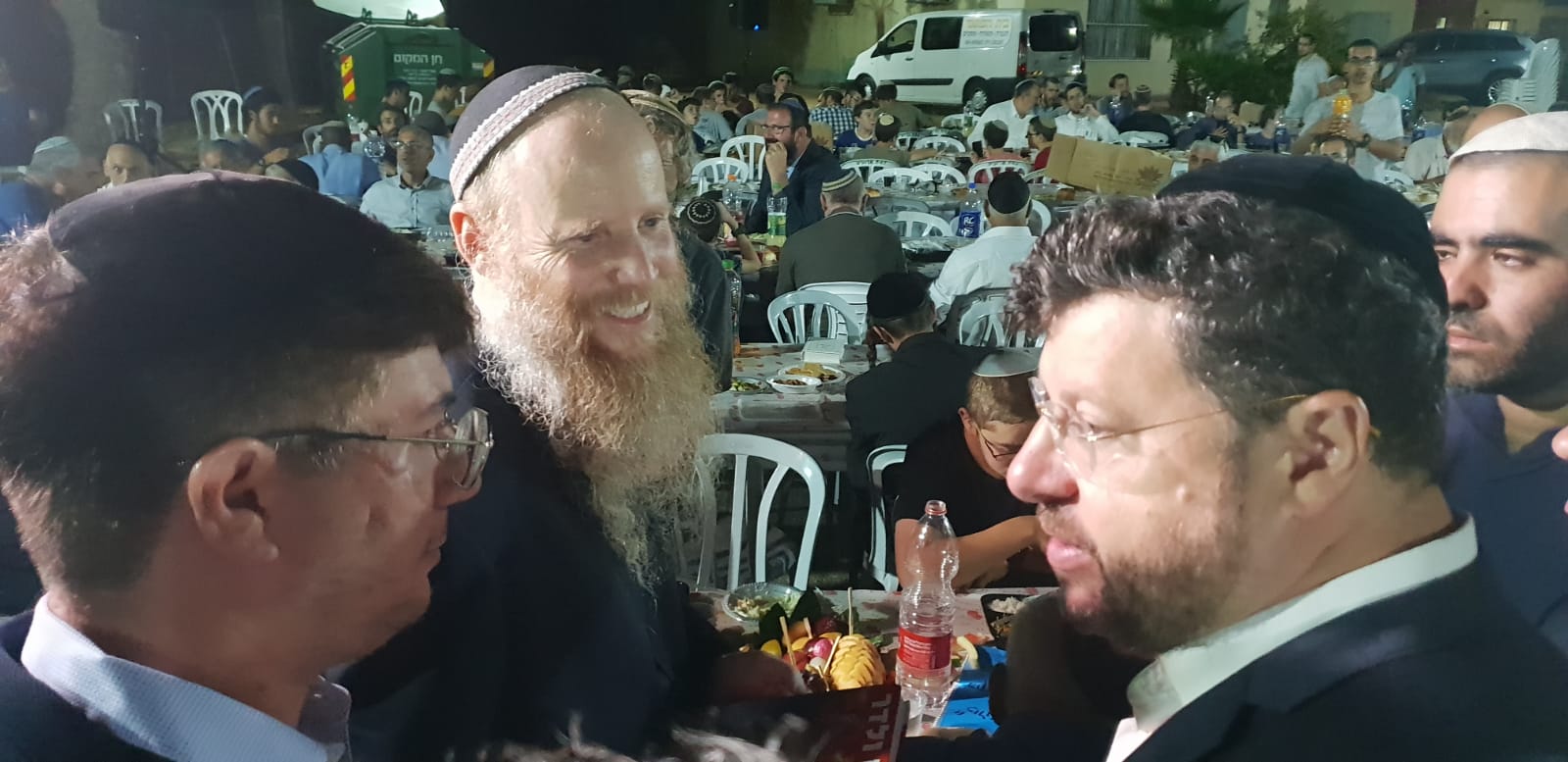 ראשי זק"א בביקור אצל משפחת שנרב זקא ישראל ניחום שנרב