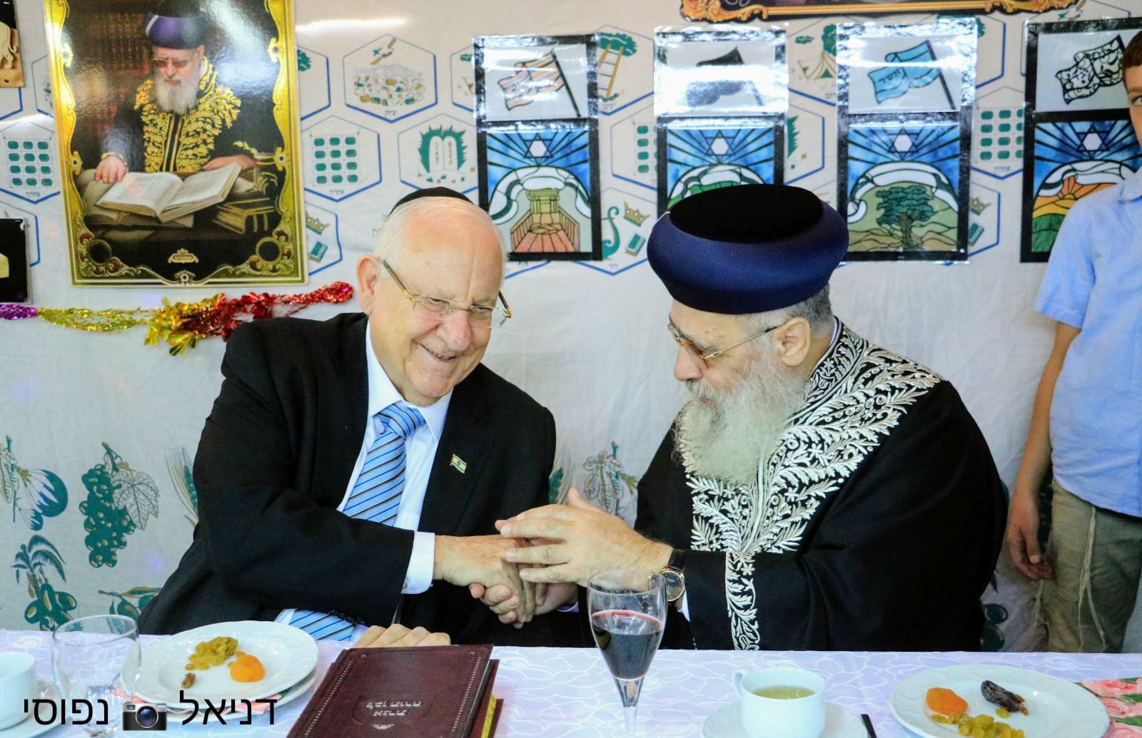 הרב הראשי לנשיא המדינה: "אין מקום לפילוג בעם" WhatsApp Image 2019-10-15 at 13.36.22